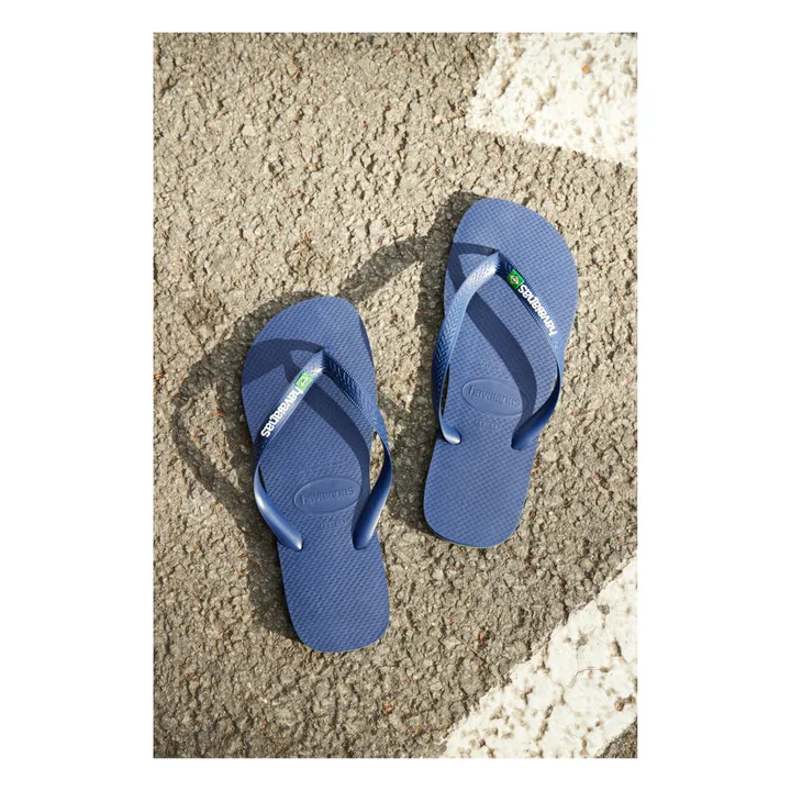 Zehensandalen Brasilien Logo  | Navy- Produktbild Nr. 4