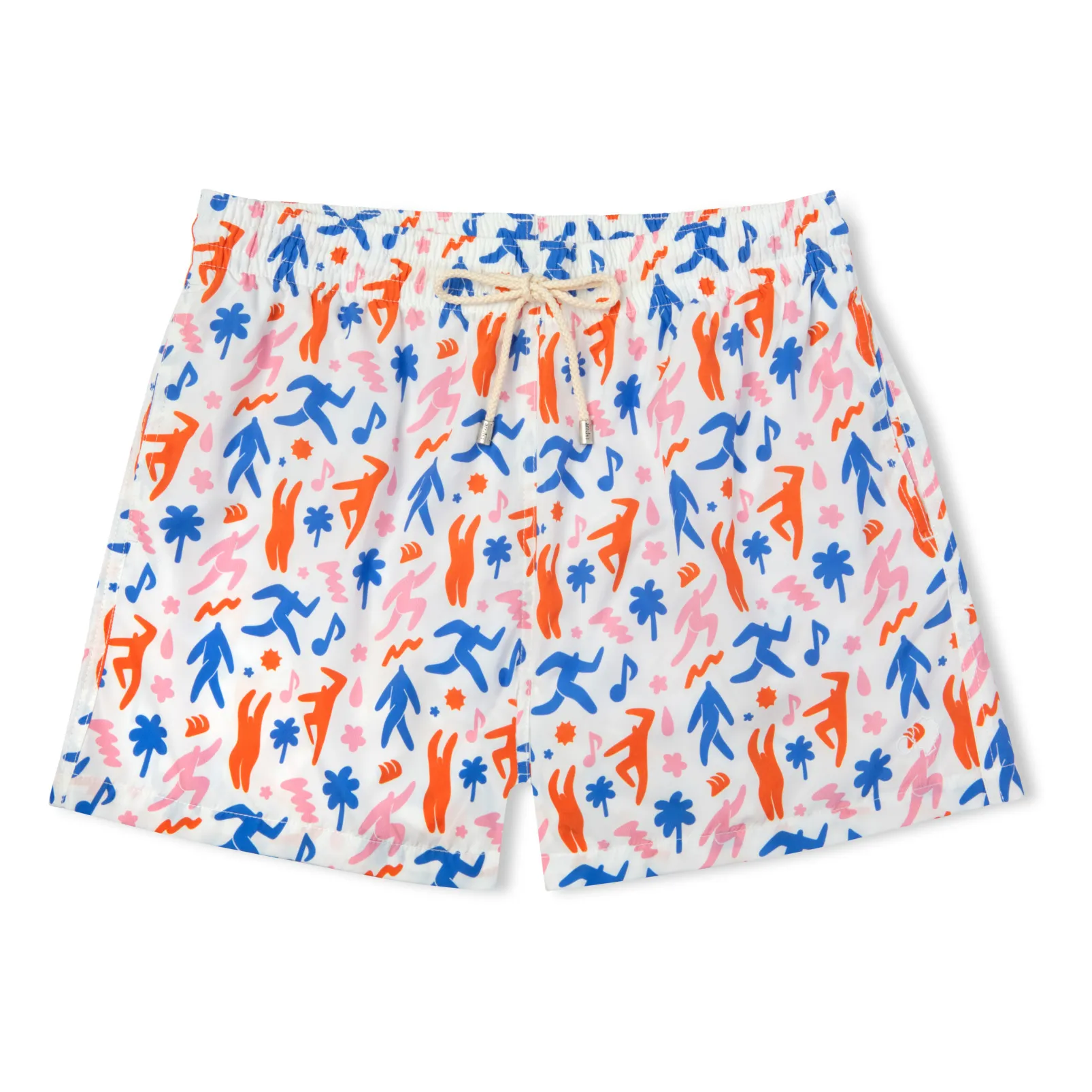 Arrels White Recycled Fibre Swim Trunks - Jocelyn Tsaih X Collaboration