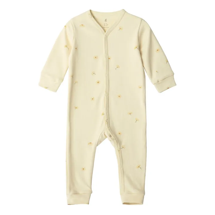 Pyjama en jersey de coton Daisy | Vanille- Image produit n°0