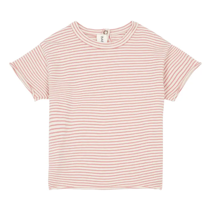 T-Shirt Rayé | Rose- Image produit n°0