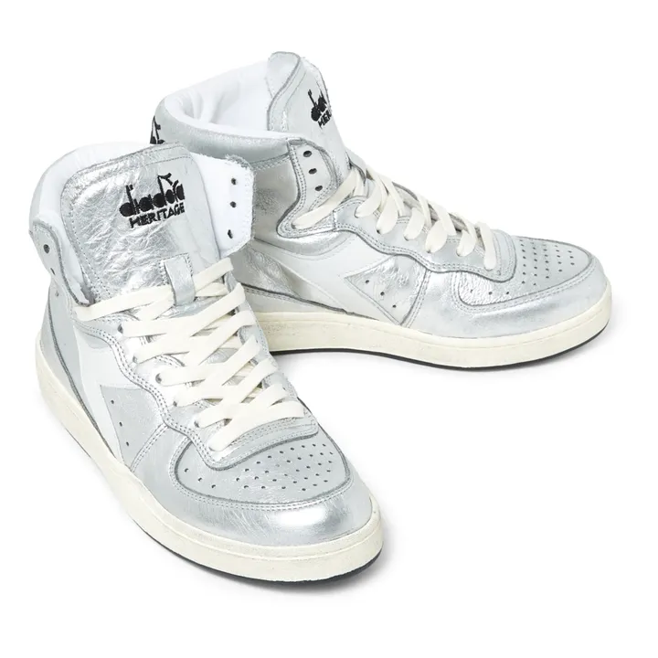 Sneakers Mid Silver Used | Silber- Produktbild Nr. 1