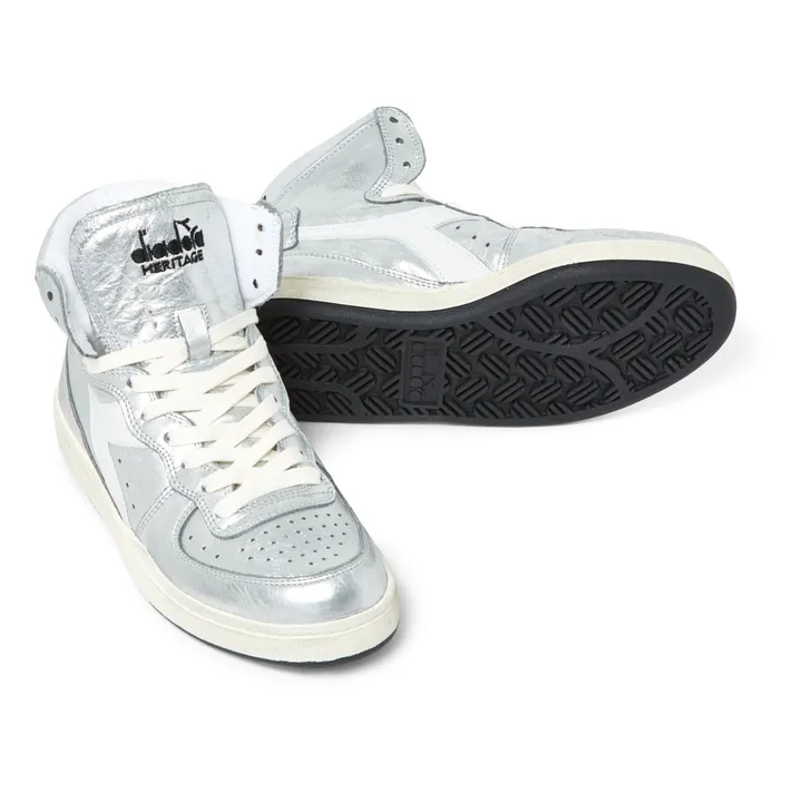 Sneakers Mid Silver Used | Silber- Produktbild Nr. 2