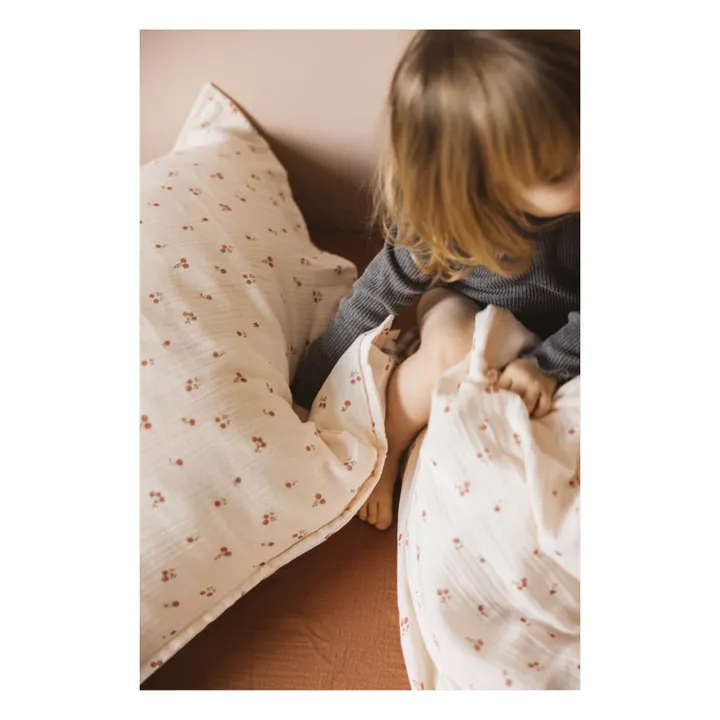 Blossom Organic Cotton Bedding Set - Pillowcase 65 x 65 cm | Powder pink- Product image n°1