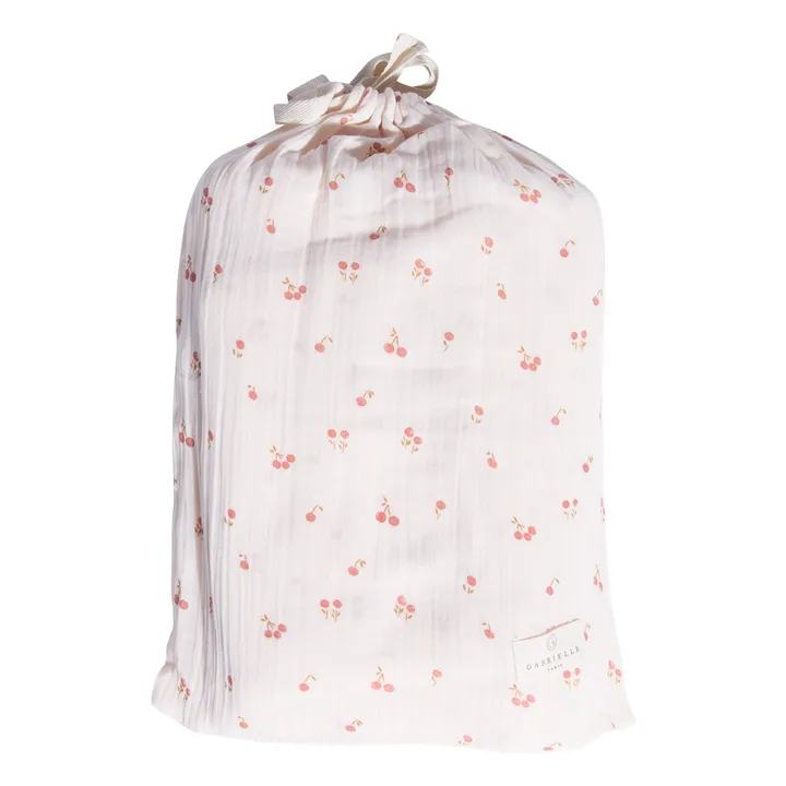 Blossom Organic Cotton Bedding Set - Pillowcase 65 x 65 cm | Powder pink- Product image n°2