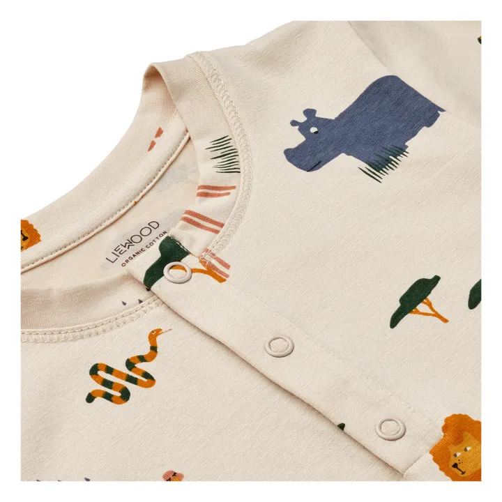 Wilhem Organic Cotton Pyjamas | Beige- Product image n°1