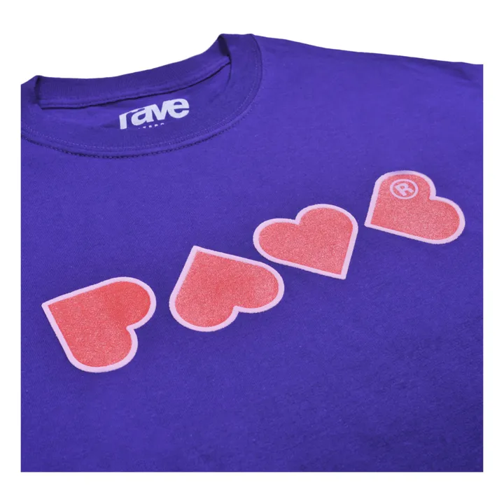 T-shirt Lovefool | Violett- Produktbild Nr. 1