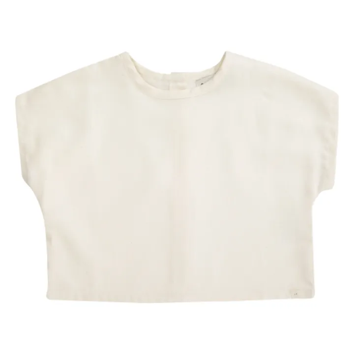 Camiseta de algodón orgánico Natalia | Crudo- Imagen del producto n°0