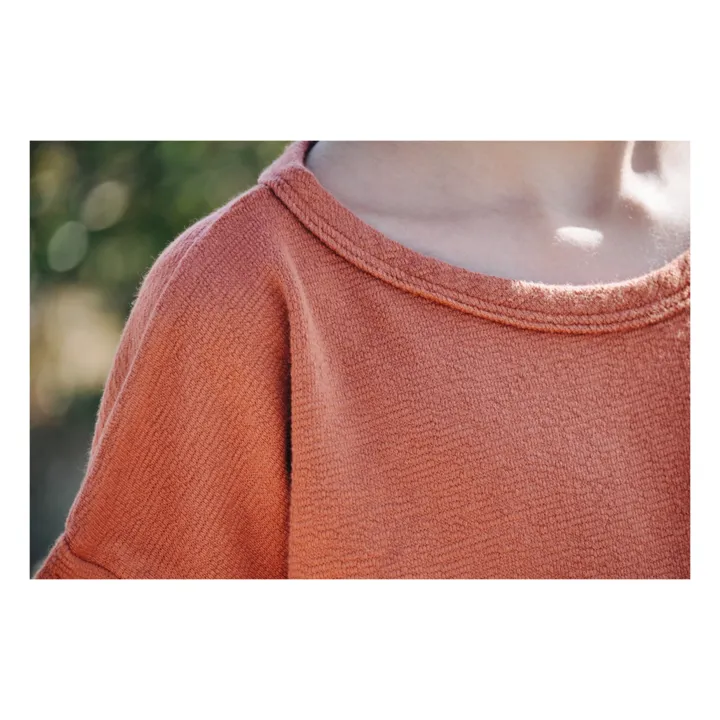 Camiseta de algodón orgánico Antero | Terracotta- Imagen del producto n°4