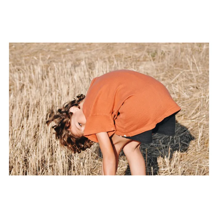 Camiseta de algodón orgánico Antero | Terracotta- Imagen del producto n°6
