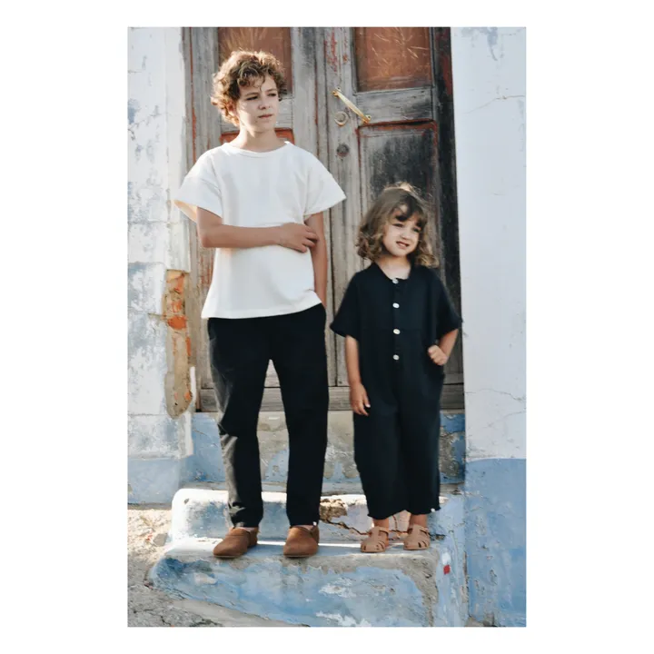 Almeida Organic Cotton Trousers | Charcoal grey- Product image n°2