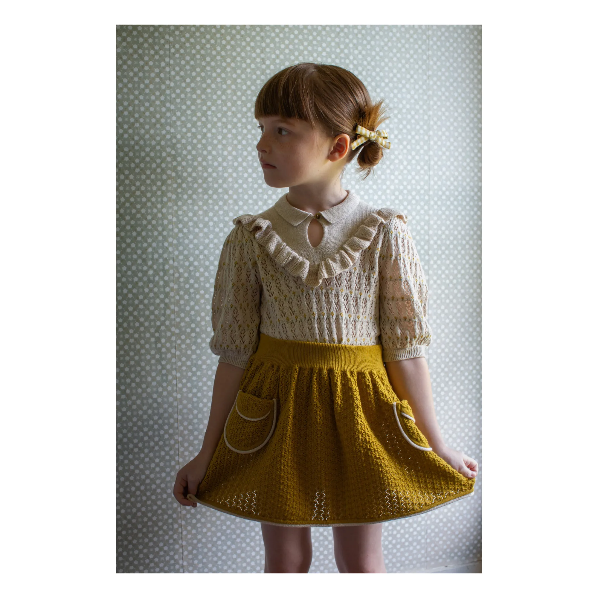 Norma Organic Pima Cotton Knit Skirt | Yellow