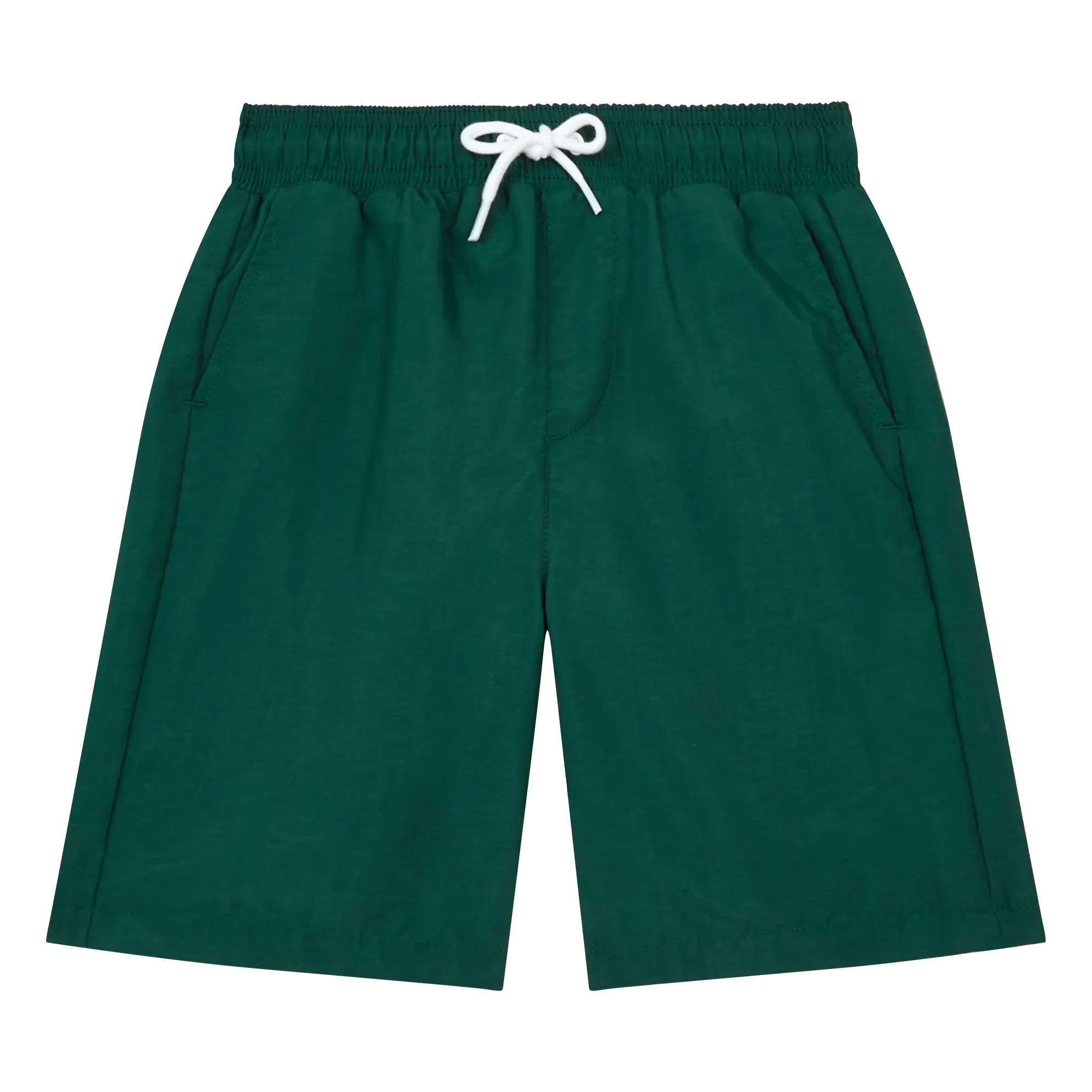 Hundred Pieces Green Long Swim Trunks