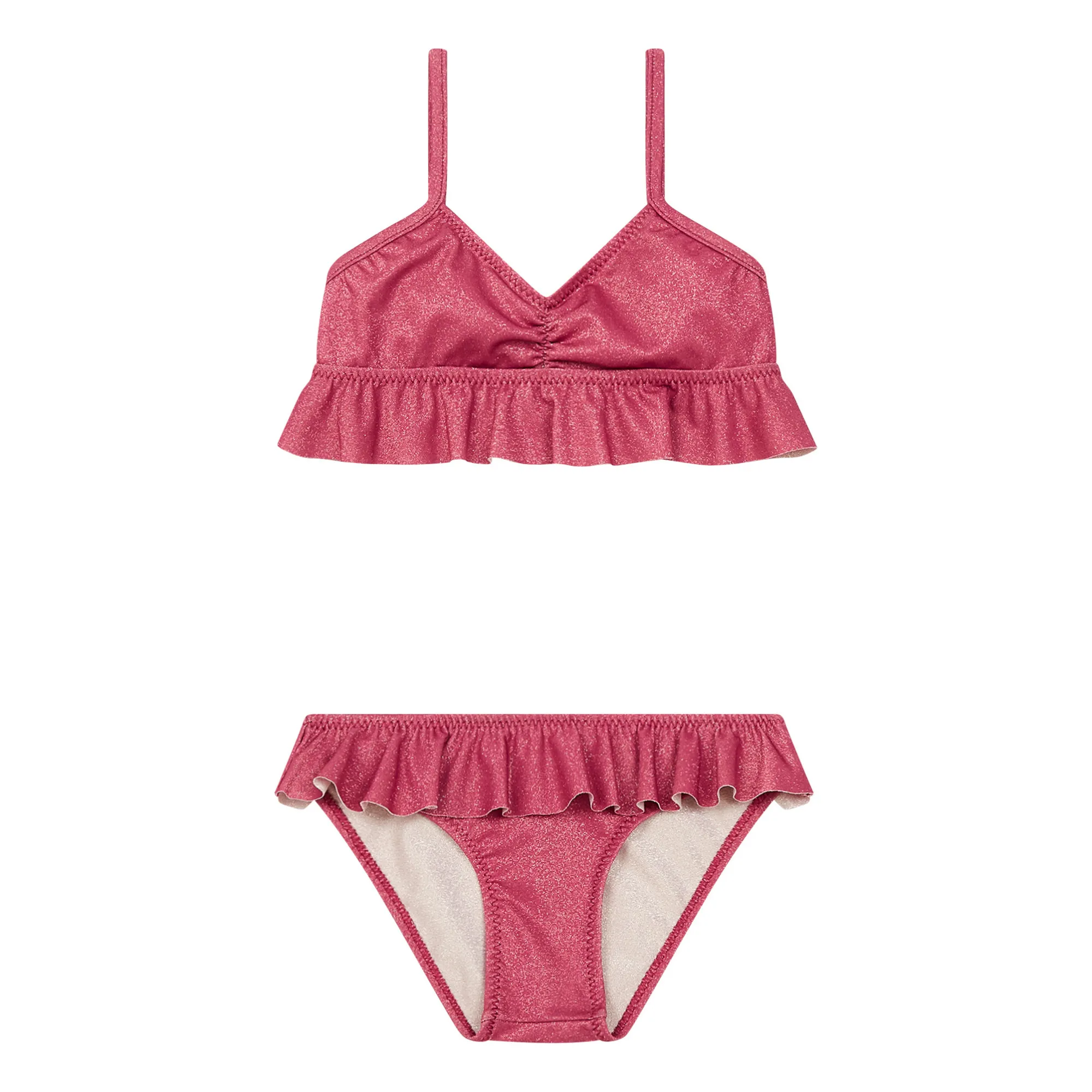 Hundred Pieces Blackcurrent Frill Bikini