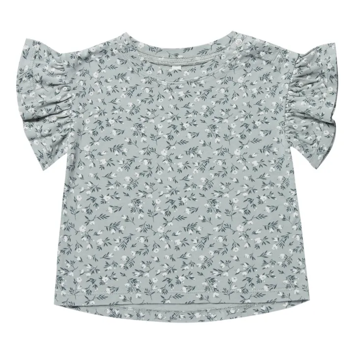 Floral T-shirt | Blue- Product image n°0