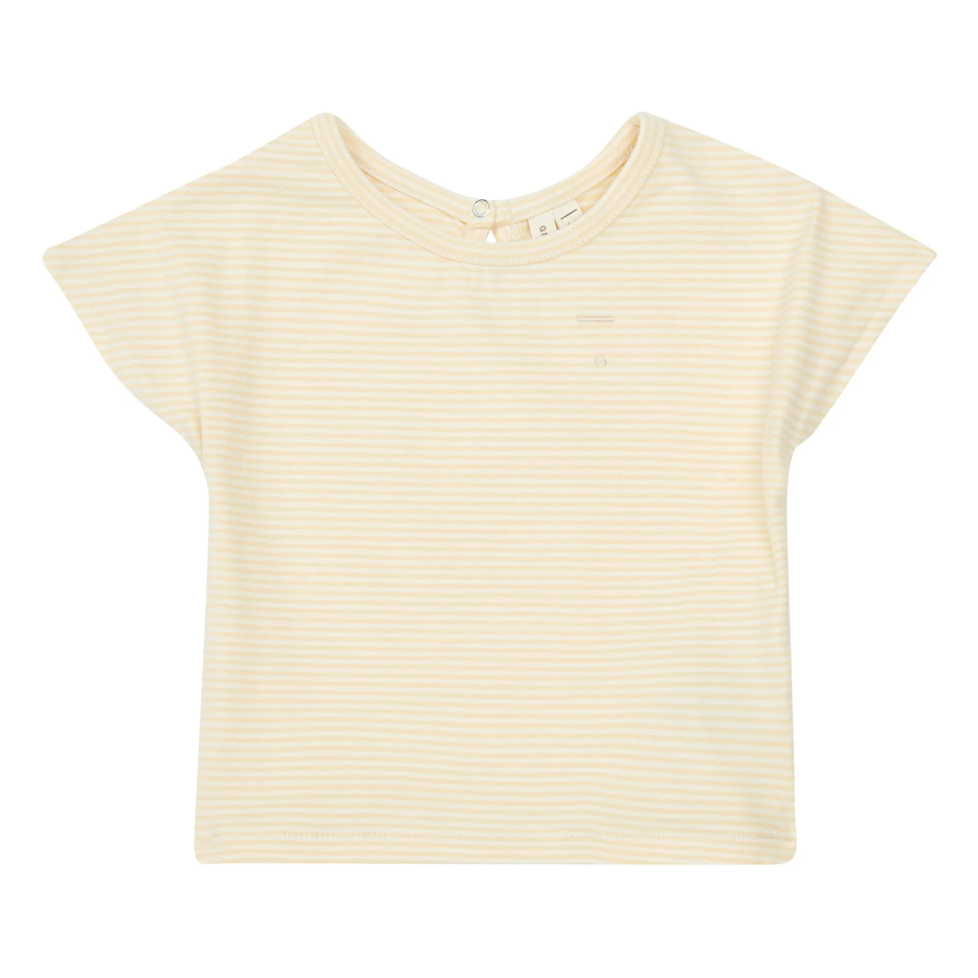 Gray Label Beige Striped Organic Cotton Baby T-Shirt