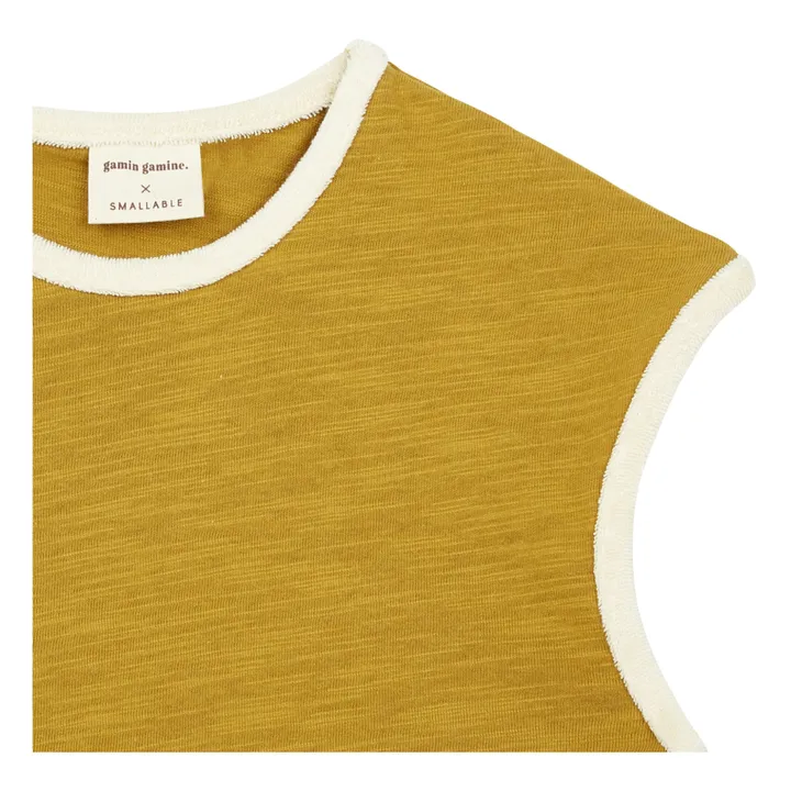 Exclusivité Gamin Gamine x Smallable - Set T-shirt + Bloomer Paulette | Ecru- Image produit n°1