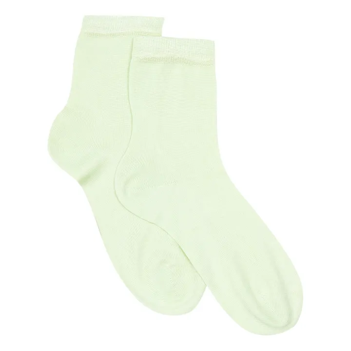 Socken One Ankle aus Seide | Blasses Grün- Produktbild Nr. 0