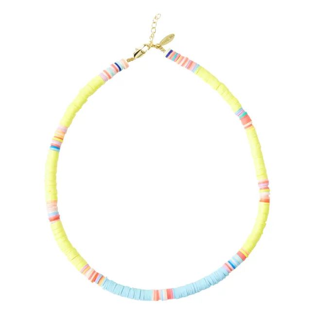 Collier Large Heishi | Jaune