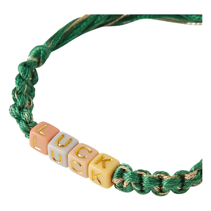 Luck Macramé Bracelet - Women’s Collection  | Green- Product image n°1