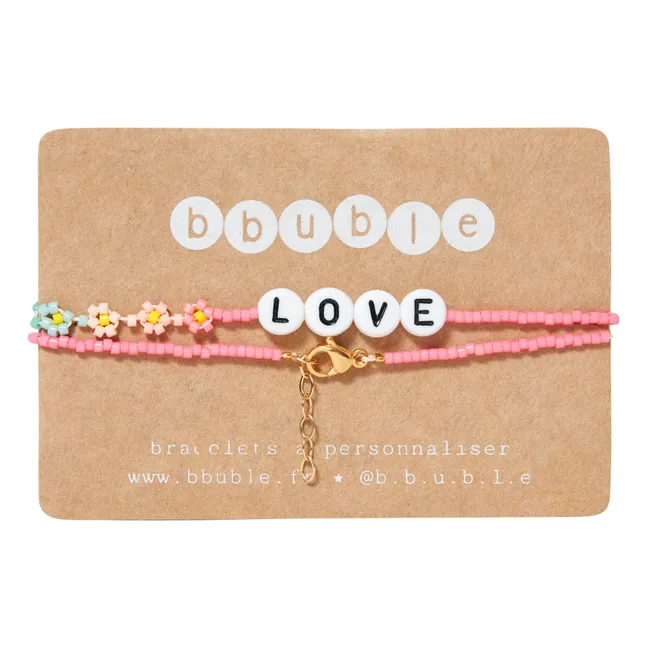 Rainbow Love Halskette - Kinderkollektion  | Rosa