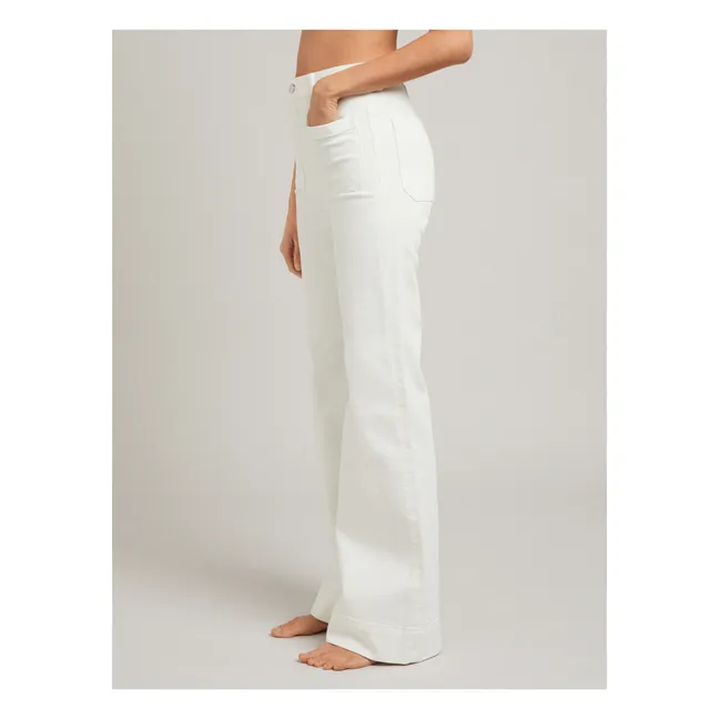 Jean St Monica 5-pocket Coton Bio | Natural White