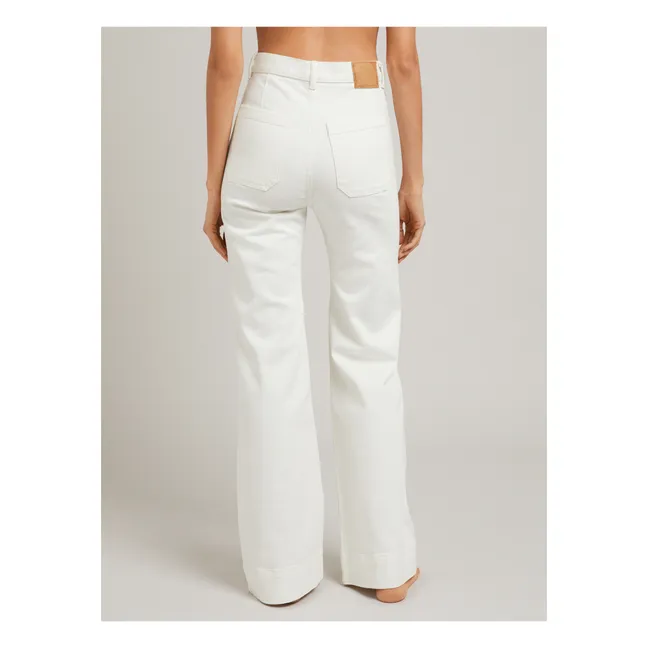 Jean St Monica 5-pocket Coton Bio | Natural White