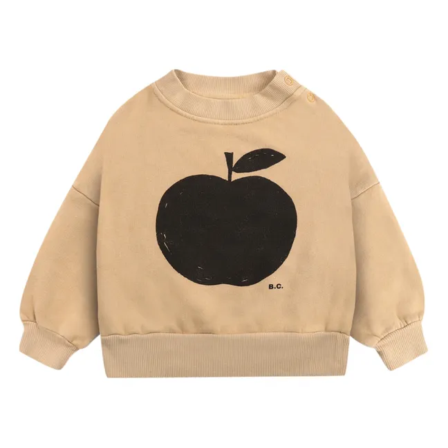Organic Cotton Apple Sweatshirt - Iconic Collection  | Yellow