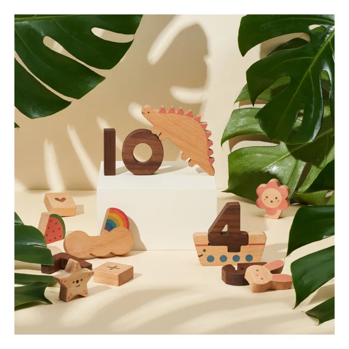 Blocchi numerici in legno- Immagine del prodotto n°3