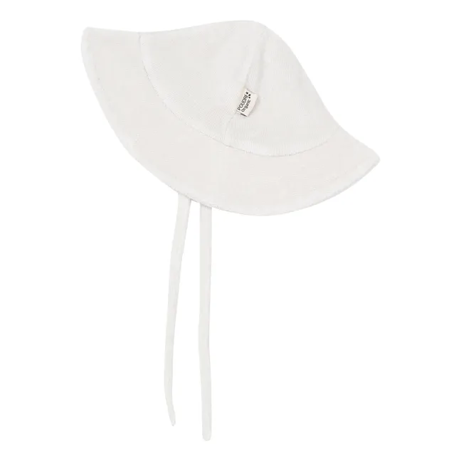 Chapeau Eponge Pivoine | Blanc