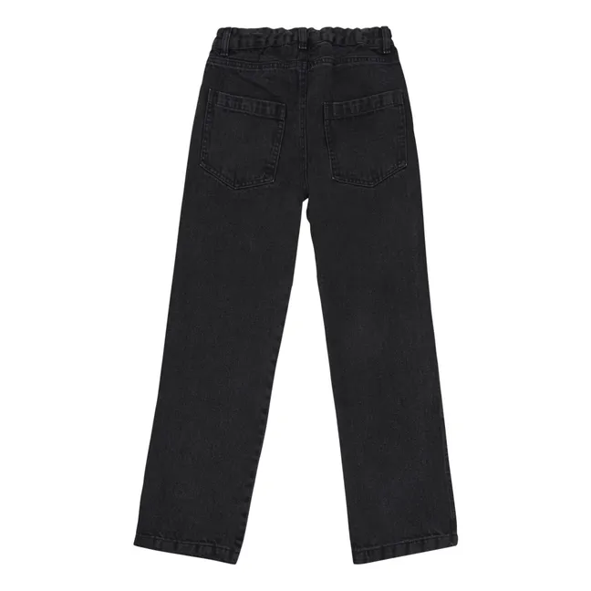 Pantalon Slim Denim Coton Bio Carotte | Noir