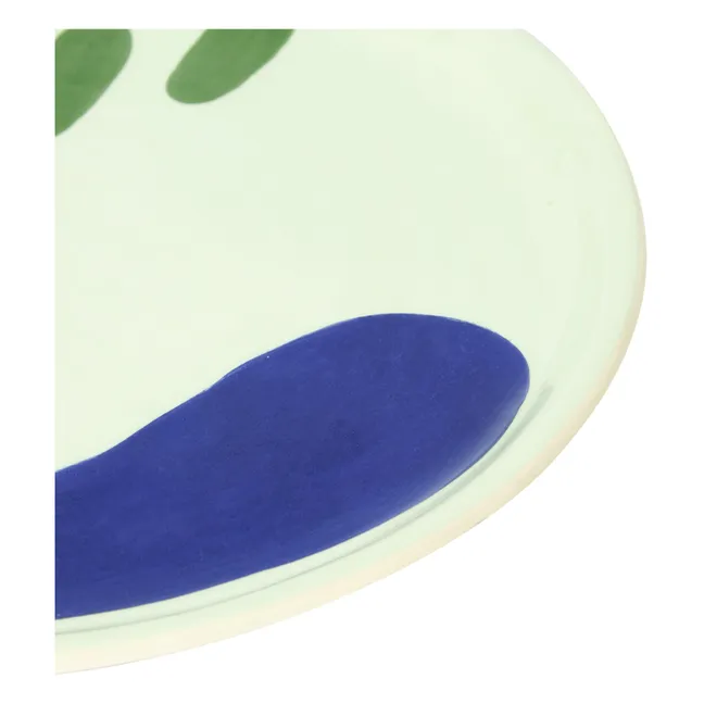 Assiette Daphné en céramique | Vert Menthe