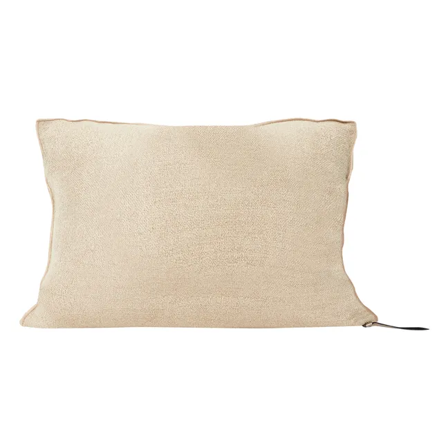 Coussin vice versa en chenille vintage | Beige Nude