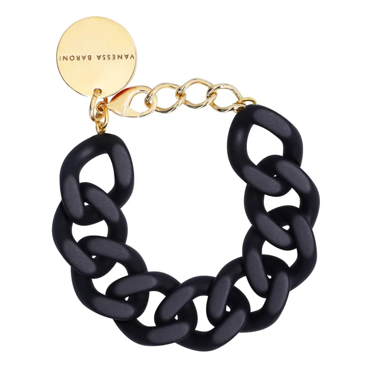 Bracelet Flat Chain | Noir- Image produit n°0