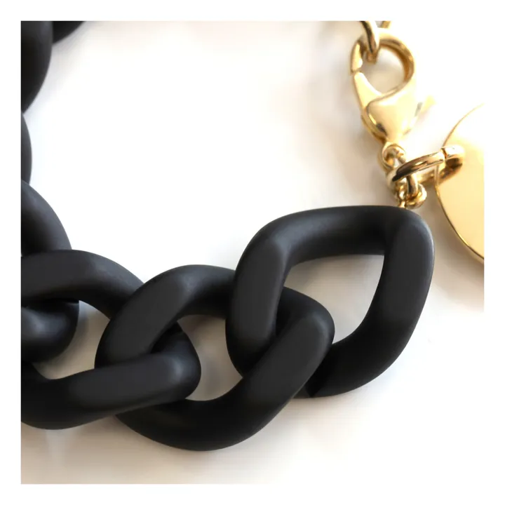 Bracelet Flat Chain | Noir- Image produit n°3