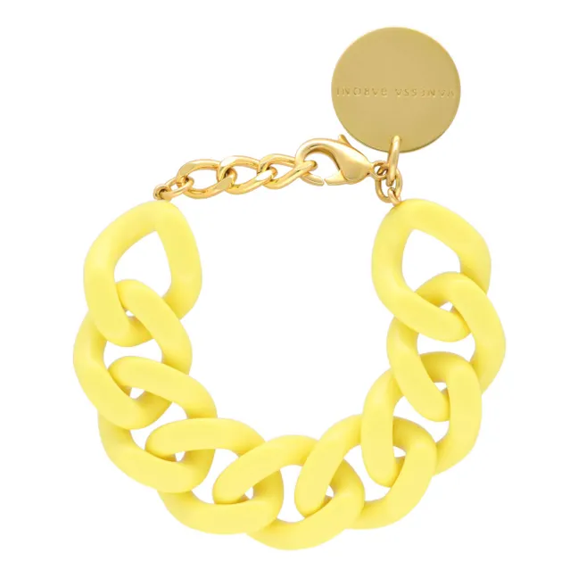Flat Chain Bracelet | Yellow