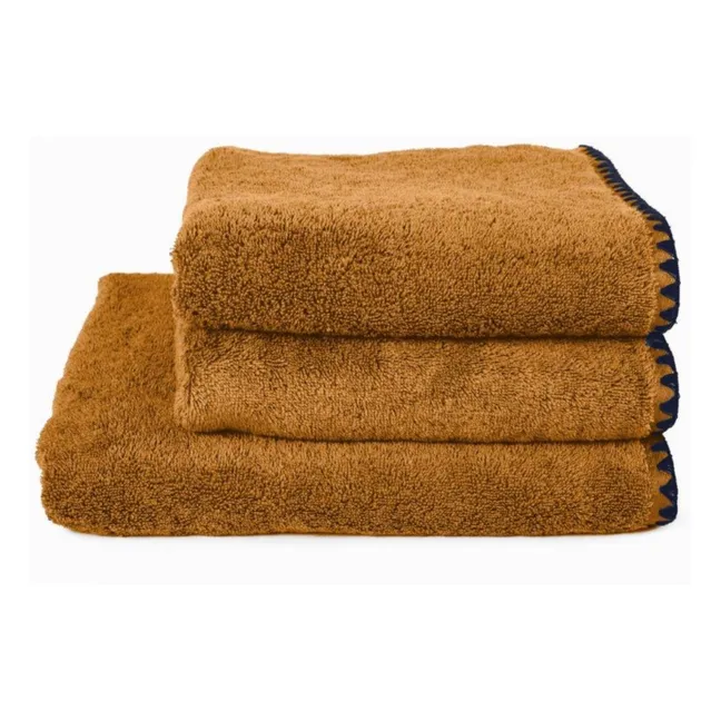 Handtuch aus Baumwolle Issey | Karamel