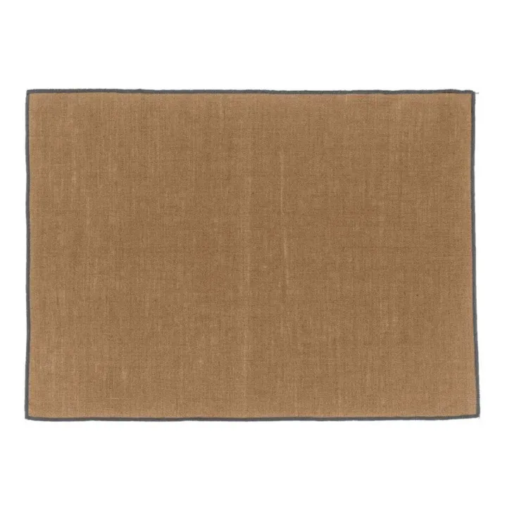 Borgo Coated Linen Place Mat | Tabacco- Product image n°0