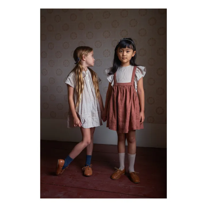 soor_ploomワンピース soor ploom Eloise Linen Apron Dress 4y