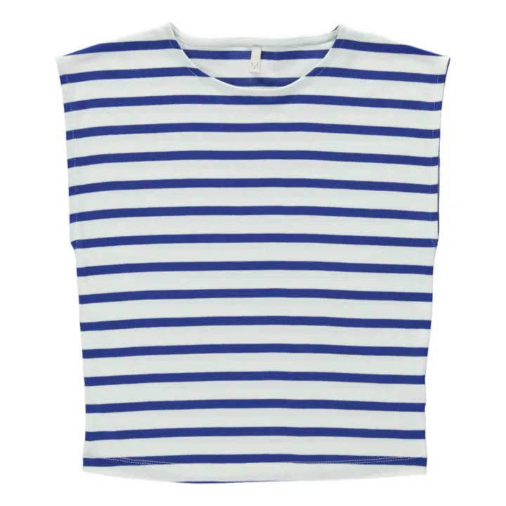 Camiseta de tirantes de algodón orgánico | Azul Marino- Imagen del producto n°0
