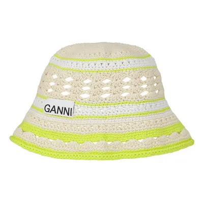 Ganni Organic Cotton Crochet Bucket Hat Ecru Smallable