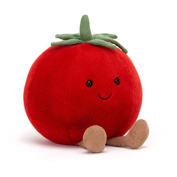Peluche, motivo: pomodoro | Rosso- Immagine del prodotto n°0