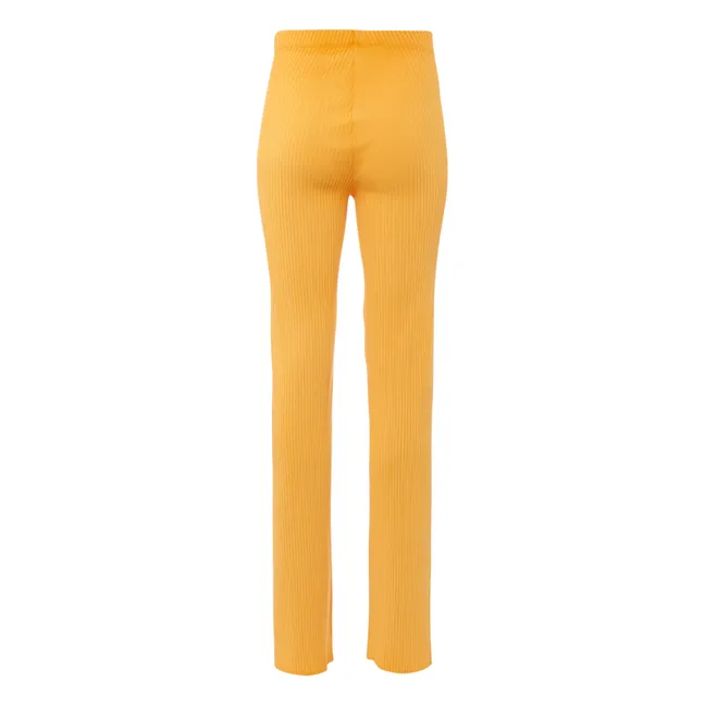 Ibiza Ribbed Trousers | Yellow