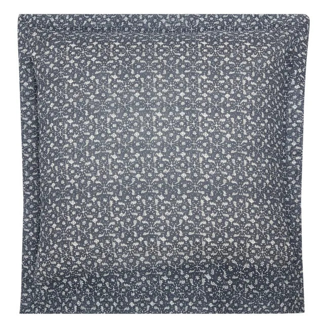 Taie d'oreiller Marge en coton tissé main - Set de 2 | Bleu gris