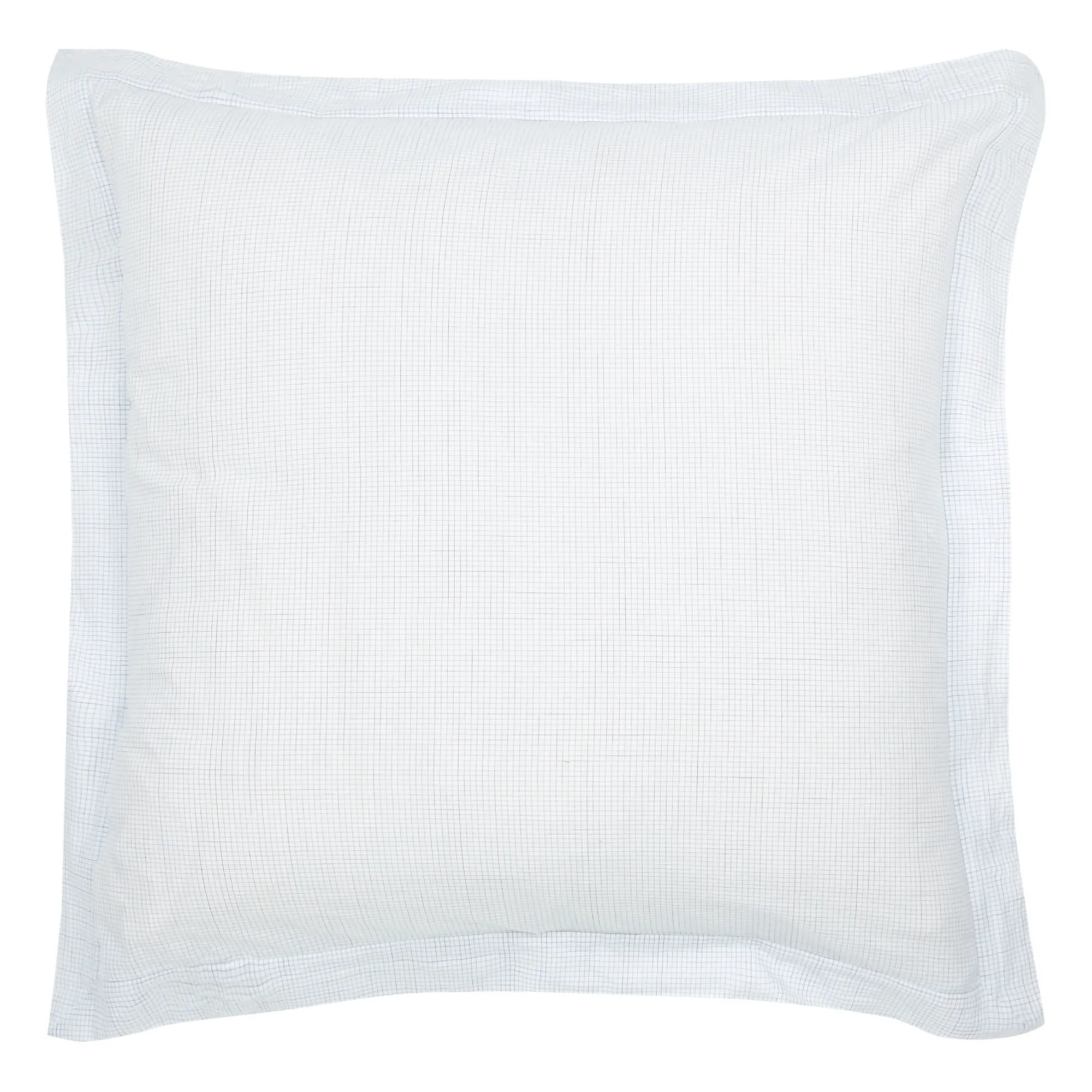 Scarlette Ateliers Light Blue Paul Hand Woven Cotton Pillowcase - Set Of 2