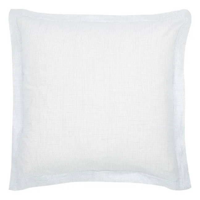 Taie d'oreiller Paul en coton tissé main - Set de 2 | Bleu ciel