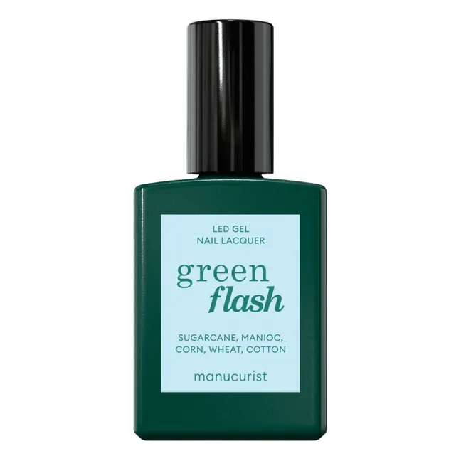 Esmalte de uñas semipermanente Green Flash Light Blue - 15 ml