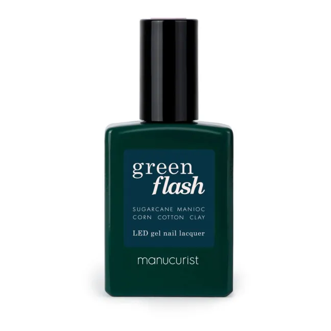 Halb-permanenter Nagellack Green Flash Dark Clover - 15 ml