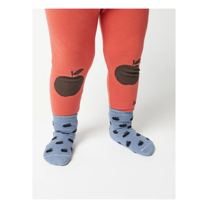 Set di 3 paia di calzini per bambini in cotone biologico - Collezione Iconic - Nappa | Blu- Immagine del prodotto n°1