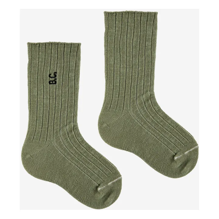 Set di 3 paia di calzini per bambini in cotone biologico - Collezione Iconic - Nappa | Blu- Immagine del prodotto n°5