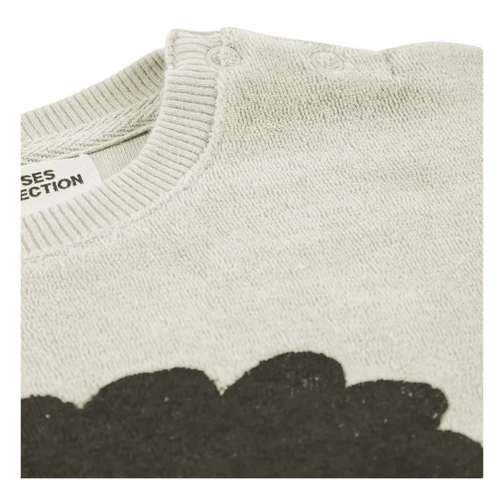 Organic Cotton Terry Cloth Cloud Sweatshirt - Iconic Collection  | Blue- Product image n°2